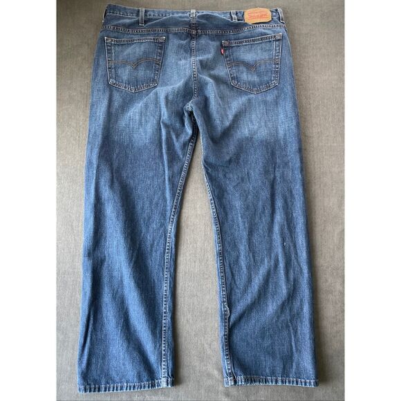 Levis 569 Loose Straight Jeans‎ Mens 42x30 Blue Medium Wash Classic Denim Casual - Picture 8 of 13